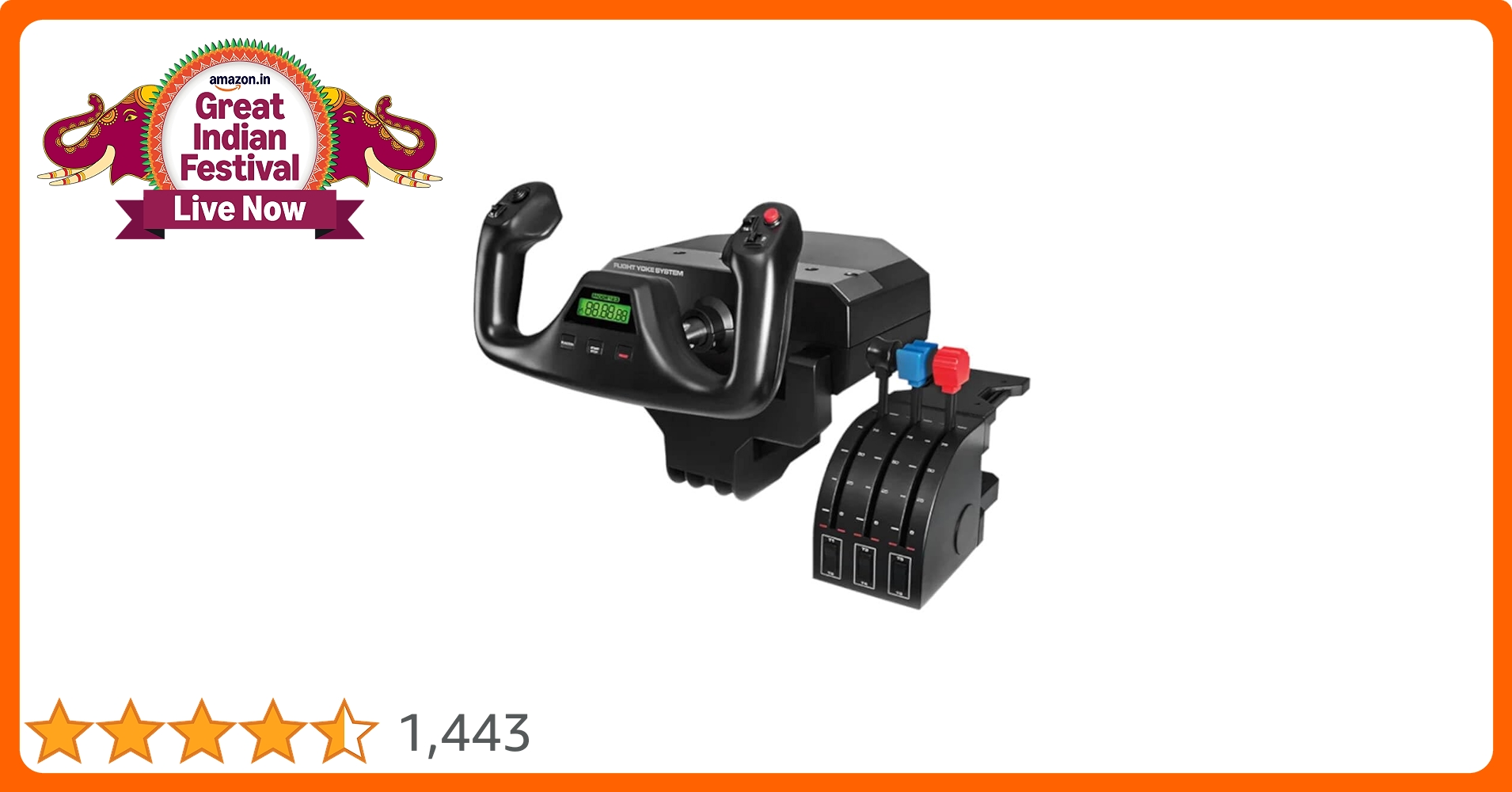 航空機 Logicool Pro Flight Yoke System Flight Simulator Yoke System with Throttle Quadrant