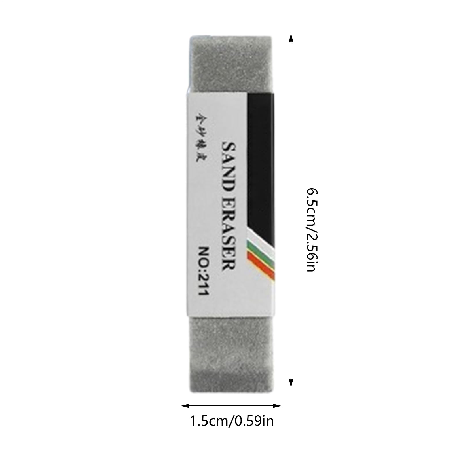 Juego de borradores de bolígrafo, borrador de arte de tinta, bloque de goma de 2.56 x 0.59 pulgadas con construcción no abrasiva, herramienta de borrado a prueba de manchas, suministros de estudio con