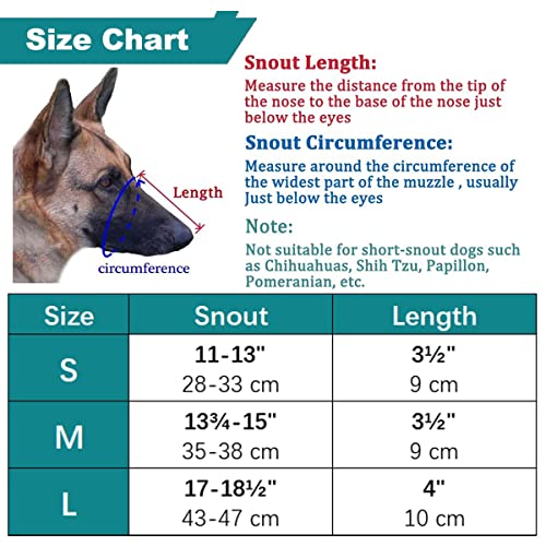 Dog Muzzle For Pitbulls, Basket Muzzle For Large Dogs, German Shepherd Muzzle For Rottweiler Amstaff Doberman, Adjustable Metal Wire Dog Mouth Guard With Soft Pad For Walking And Training #TOP2