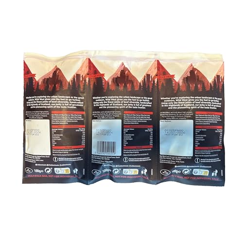 Wild West Beef Jerky, 3 x 100g Original Rindfleisch Snacks, Beef Jerky high Protein Trockenfleisch, Protein Snack, Knabberartikel