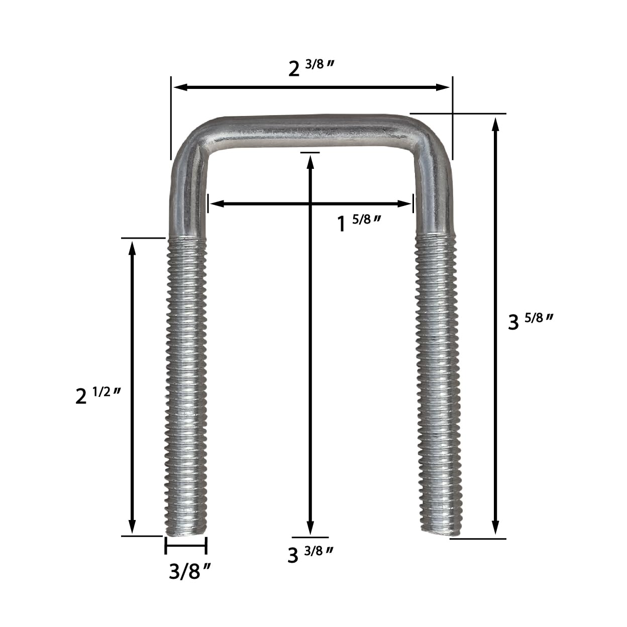 Ultra-Tow Axle Tie Plate Kit - Fits 1.5 Inch Square Tube Axles - View #7