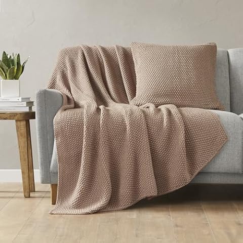 INK+IVY Bree Knit Throw Blanket Cover