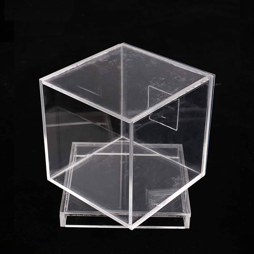 ZQION Agravidad Caja Transparente Trucos de Magia Tarjeta Truco mágico Primer Plano Escenario Ilusión Accesorios Caja de Mago Comedia
