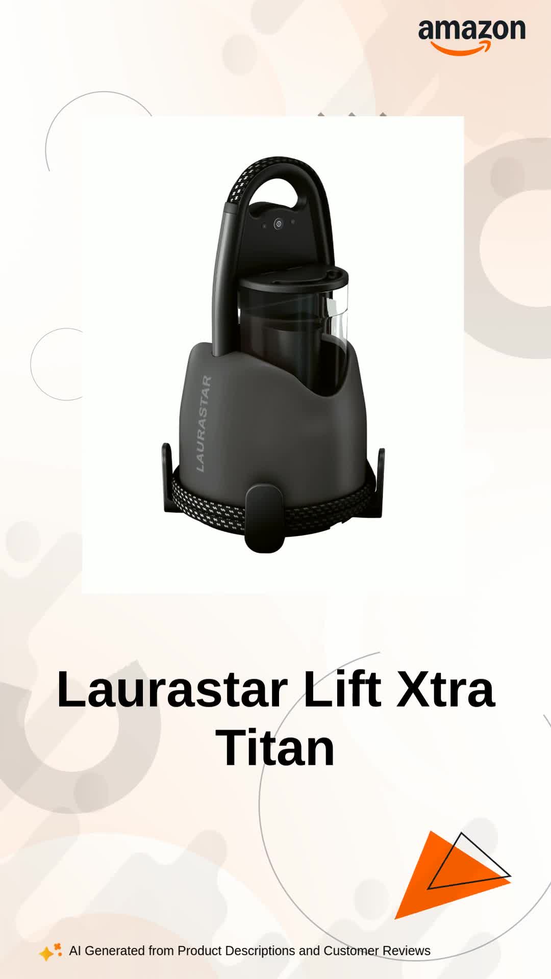 Laurastar Lift Xtra Titan, 3-in-1 Portable Iron, Steams & Purifies