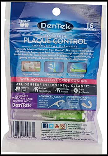 Image of DenTek Easy Brush Cleaners Extra Tight Spaces 16 Count (Pack of 2)