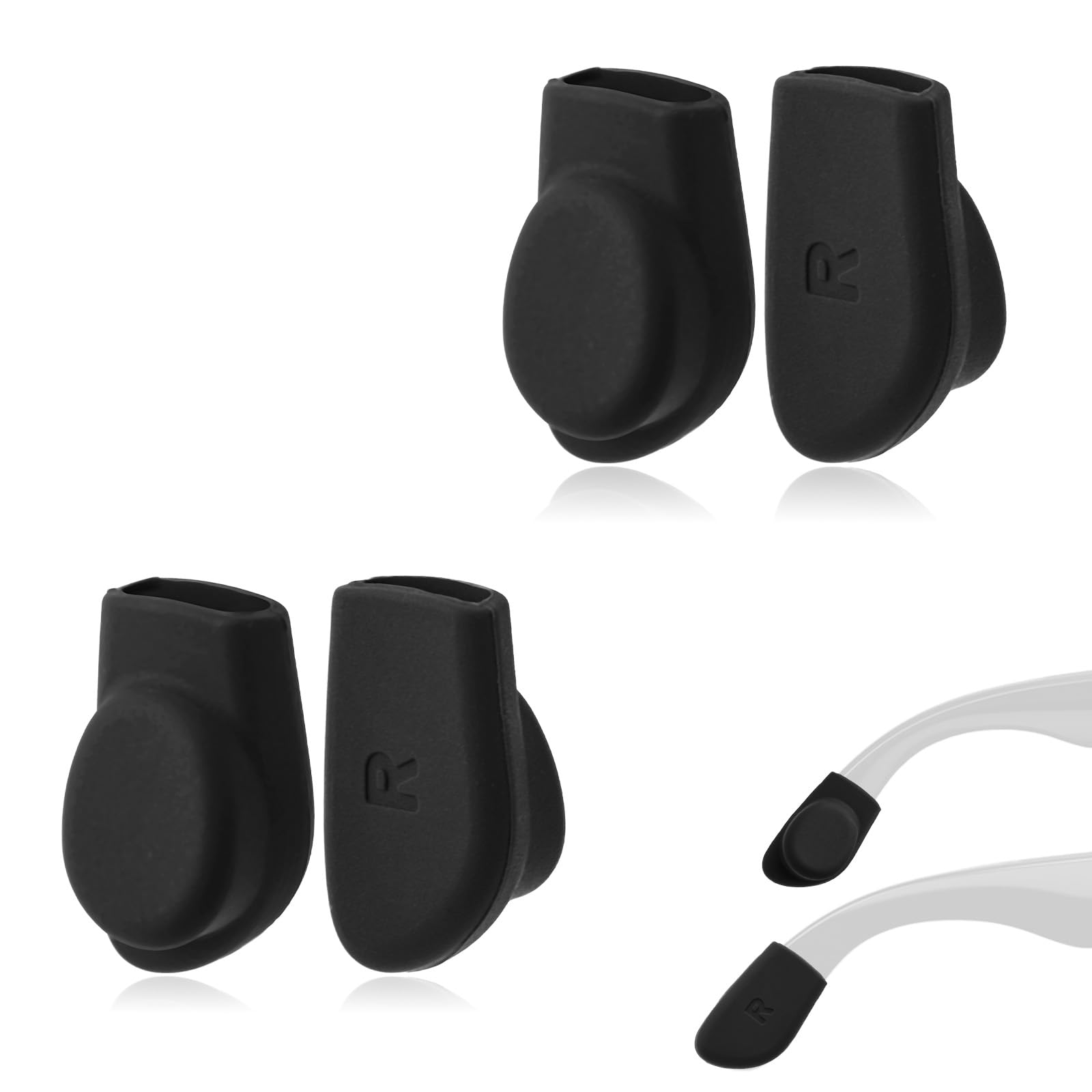 Ferma Occhiali Compatibile con Gen 1/Gen 2/Wayfarer/Skyler/Head Liner, in Silicone Antiscivolo per Una Vestibilità Sicura Durante l'Uso Sportivo e Attivo