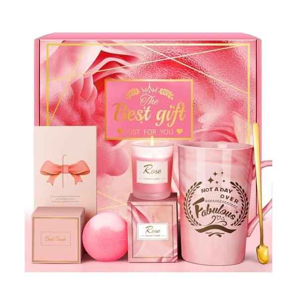 Eletorot Birthday Gifts for Women: Unique Hamper Pamper Basket for Mum, Wife, Sister, Girls, Daughter, Nan, Personalised Ladies Self Care Spa Bath Set for Her on Christmas, Valentines, Mothers Day