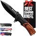 Pocket Knife Spring Assisted Folding Knives - Military EDC USMC Tactical Jack Knifes - Best Camping Hunting Fishing Hiking Survival Knofe - Travel Accessories Gear - Boy Scout Knife Gifts for Men 0207