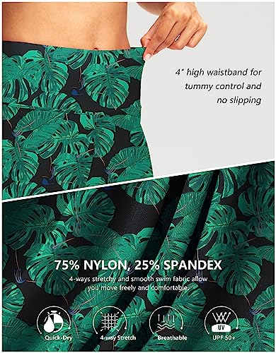 Image of G Gradual Women's 7 inch Long Swim Board Shorts High Waisted Quick Dry Beach Swimming Shorts for Women with Liner Pockets