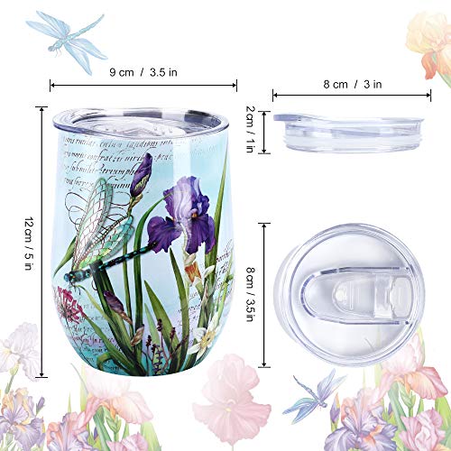 NymphFable 12oz Libélula Taza Termica Cafe para Llevar Taza Termo Acero Inoxidable Taza Personalizada - Imagen 3