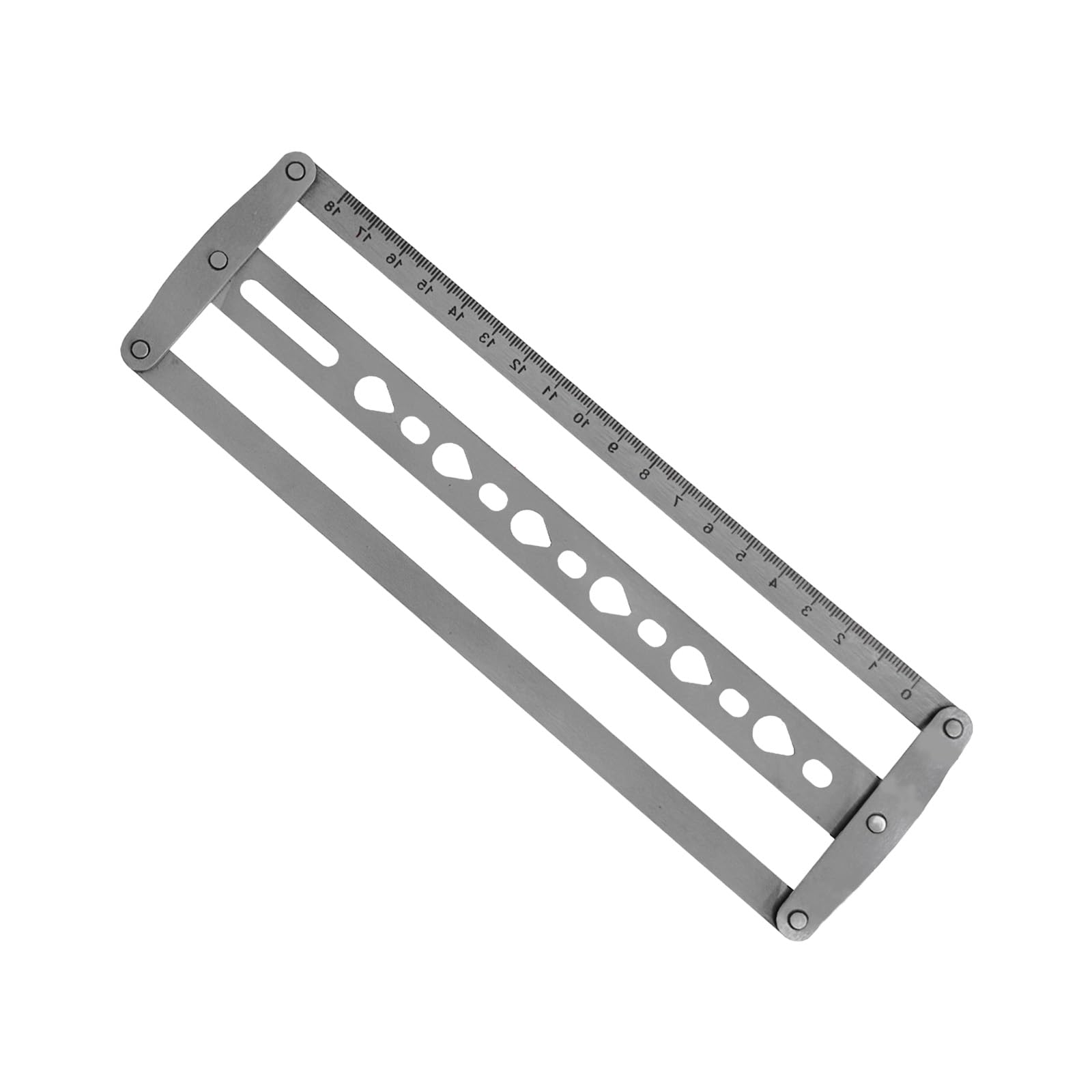 Steel Belt Center Tool for Precise 18 48mm Leather Hole Alignment in Crafting Projects Steel Hole Positioning