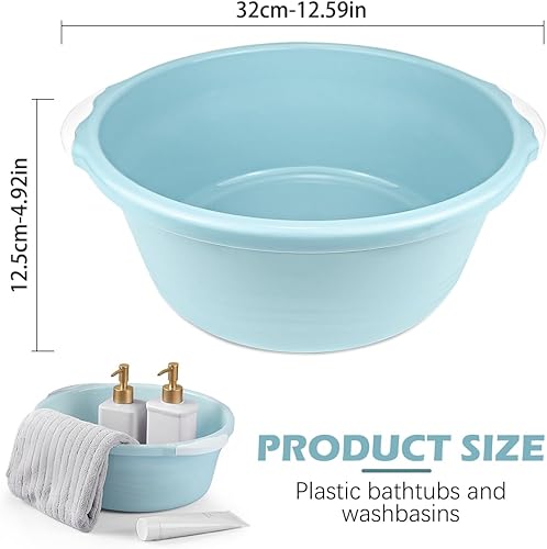 Miniatura 2 de 1 lavabo para el hogar, lavabo para pies, plato de frutas y verduras, bañera multiusos para limpieza facial, cocina del hogar (azul)