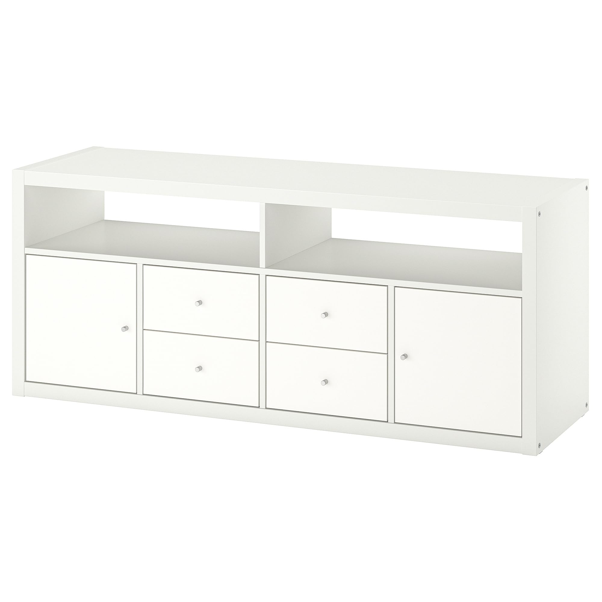 Meuble TV blanc ProTuning Kallax 147 cm pour ranger vos consoles et décodeurs