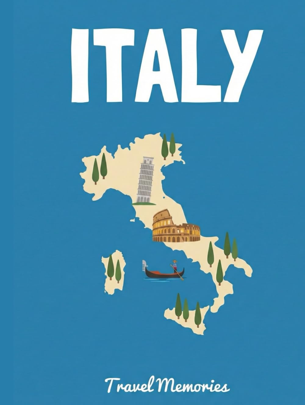 Italy Travel Memories: Scrapbook Album for Photos and Memories      Hardcover – January 21, 2026