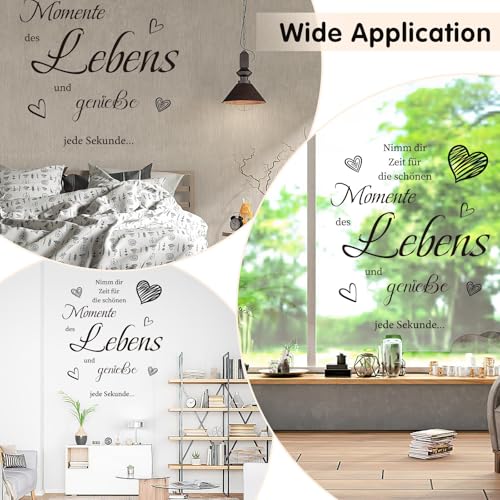 Wandtattoo Schlafzimmer Sprüche,Wandtattoo Wohnzimmer Modern Selbstklebend,Wandsticker Mädchen Jungen Wandaufkleber Sprüche Esszimmer Wanddeko