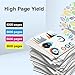 Kingjet 970XL 971XL Ink Cartridges Compatible for HP Printers Replacement for HP 970 971 970XL 971XL Work with Officejet Pro X576dw X451dn X451dw X476dw X476dn X551dw Printers, 4 Pack (B/C/M/Y)