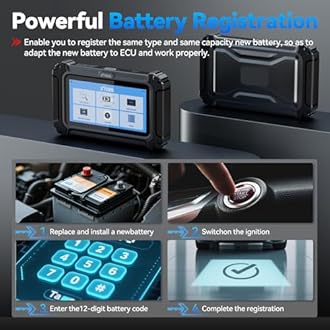 XTOOL IP500 for BMW OBD2 Scanner, Full Systems Bidirectional Scan Tool with ECU C0ding, Battery Registration Tool for BMW/MiNi/RR, All Reset Services-(Injector C0ding/BMS/ABS), Lifetime Free Update