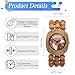 Imagen de JewelryWe Reloj Cuentas Bohemia Mujer: Reloj de Pulsera Cuarzo Analógico Correa de Elástica de Cuentas Budistas Madera