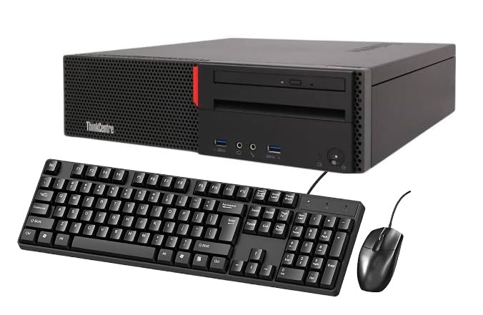 Lenovo ThinkCentre M700 SFF Ordinateur de Bureau, Intel Core i7-6700T, 8 Go de RAM, SSD de 256 Go, WiFi & Bluetooth, Clavier US QWERTY, Windows 11 Pro (Reconditionné)