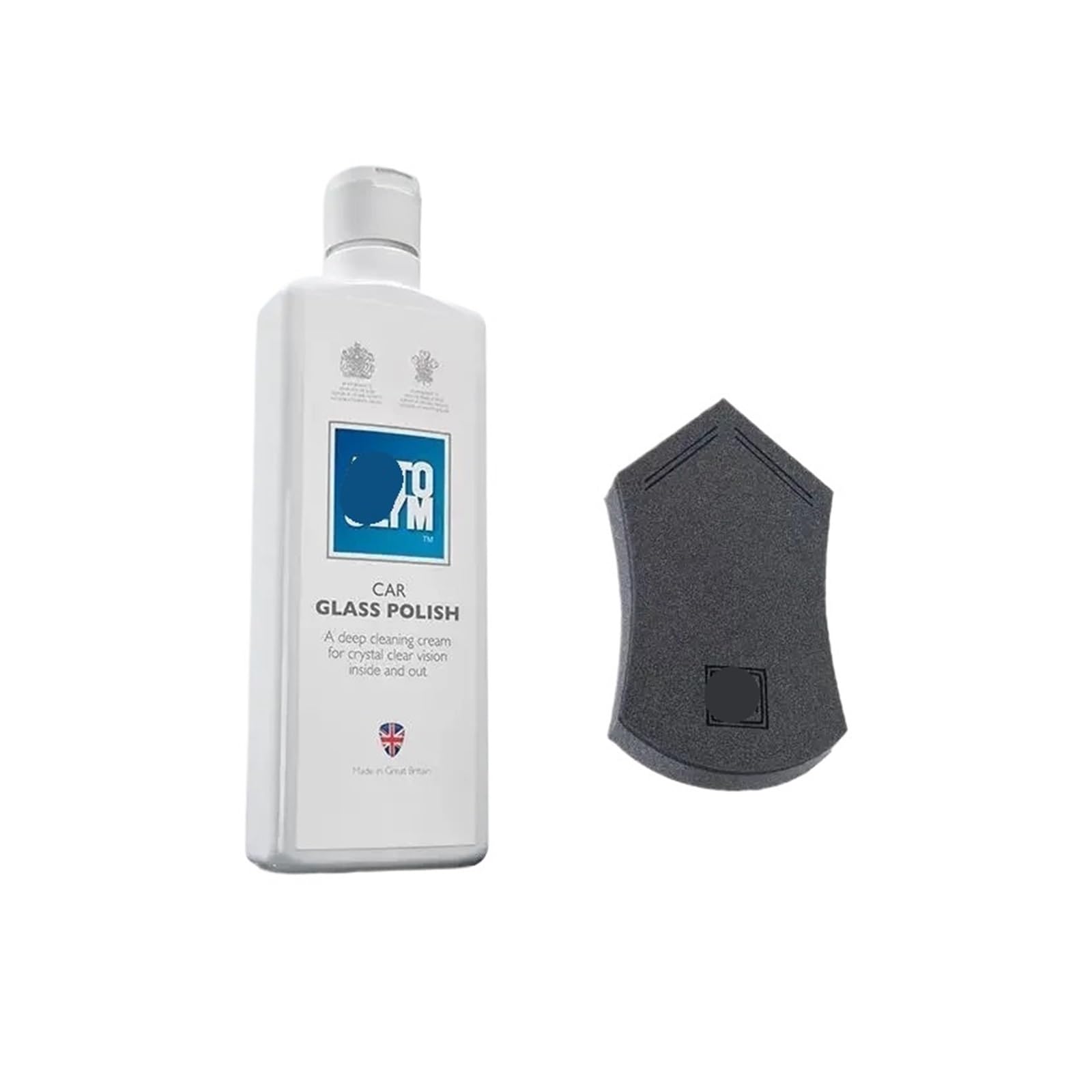 Krem Czyszczący Do Usuwania Plam Oleju I Wody Z Przedniej Szyby Samochodu, Nie Pozostawia Śladów Podczas Mycia I Czyszczenia Samochodu - Kompatybilny Z AUTOGLYM(325ML -Polishing pad)
