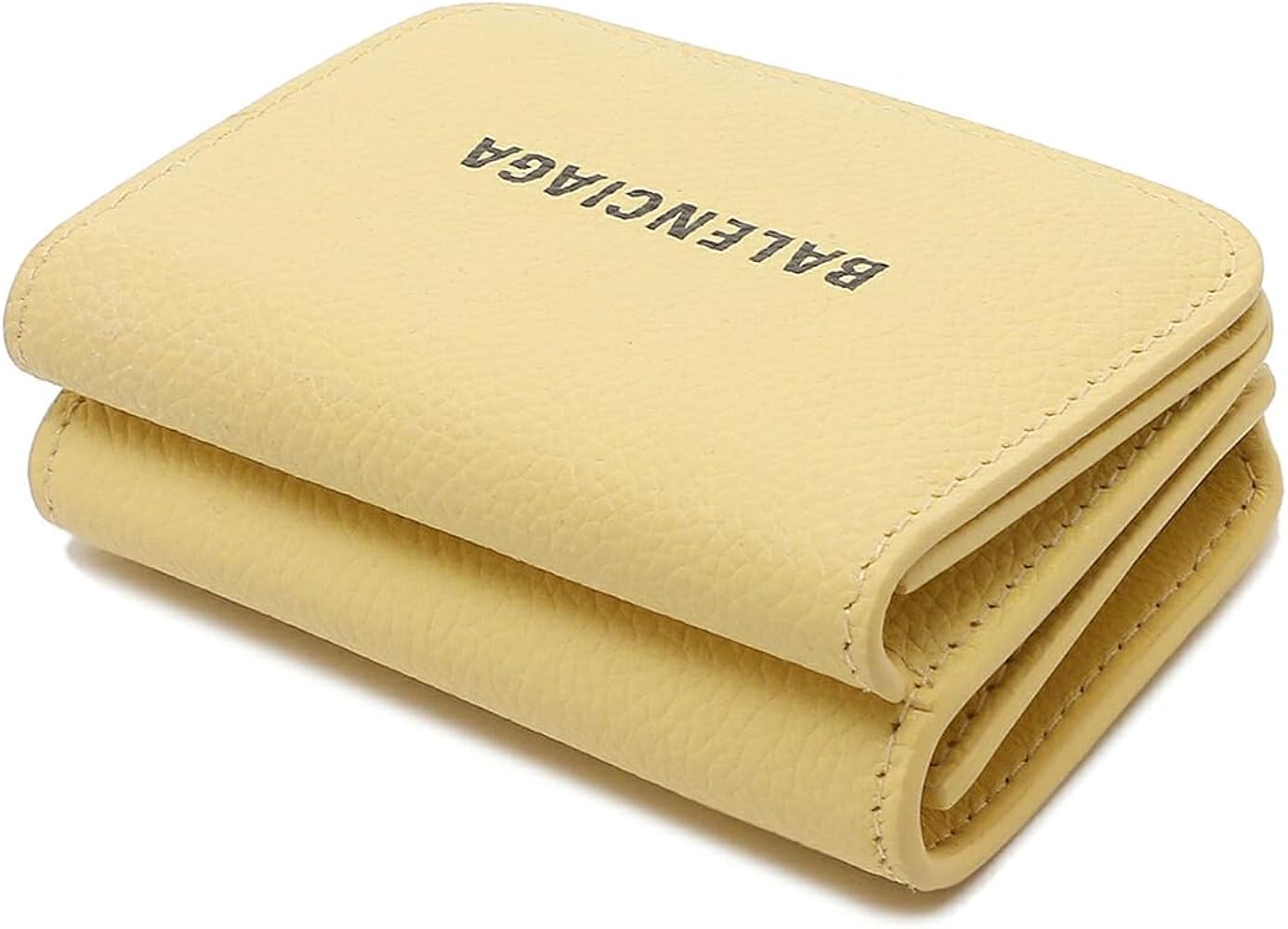 BALENCIAGA バレンシアガ 三つ折り財布 イエロー 総柄 BALENCIAGA