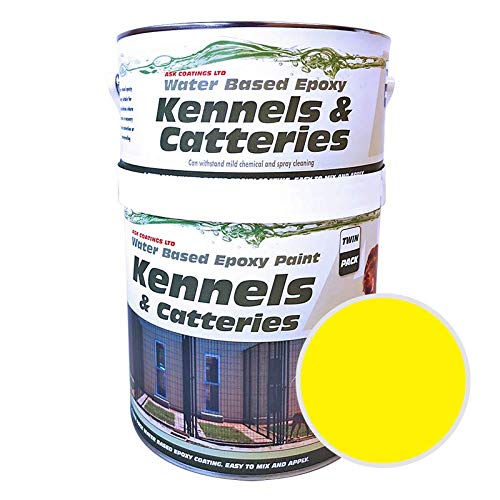 ASK Coatings Cattery and Kennel Floor Paint, waterproof epoxy paint (2.5L, Safety yellow) — image 1