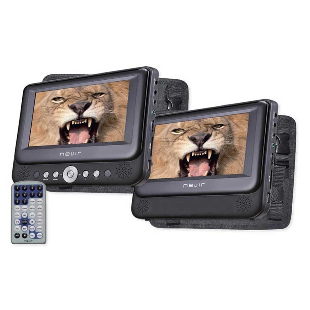 DVD Portatil Nevir 7" X2 Nvr-2772Dvd-Pdcu Negro USB