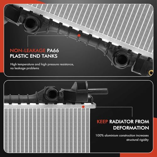 A-Premium Left Engine Coolant Radiator Assembly with Oil Cooler Compatible with Alfa Romeo Giulia, Stelvio, 2017-2024 by A-Premium - Image 6