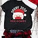 Produktbild qiaoxiahe Christmas Druckten 2020 Besonderes Jahr T-Shirt für Kinder Männer Damen Geschenke Tshirt Weihnachtsmann Santa Elf Weihnachten Xmas Sommer-beiläufige Kurze Hülsen