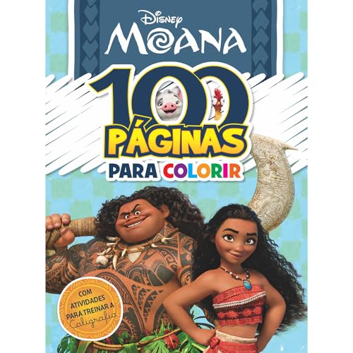 100 Páginas para Colorir Disney - Moana
