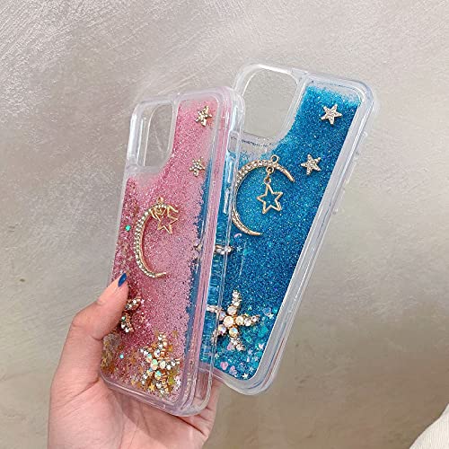 TYWZ Quicksand Cover voor iPhone 11 Pro, 3D Handgemaakte Schattige Gepersonaliseerde Meisje Glitter Sparkle Floating… - Image 4