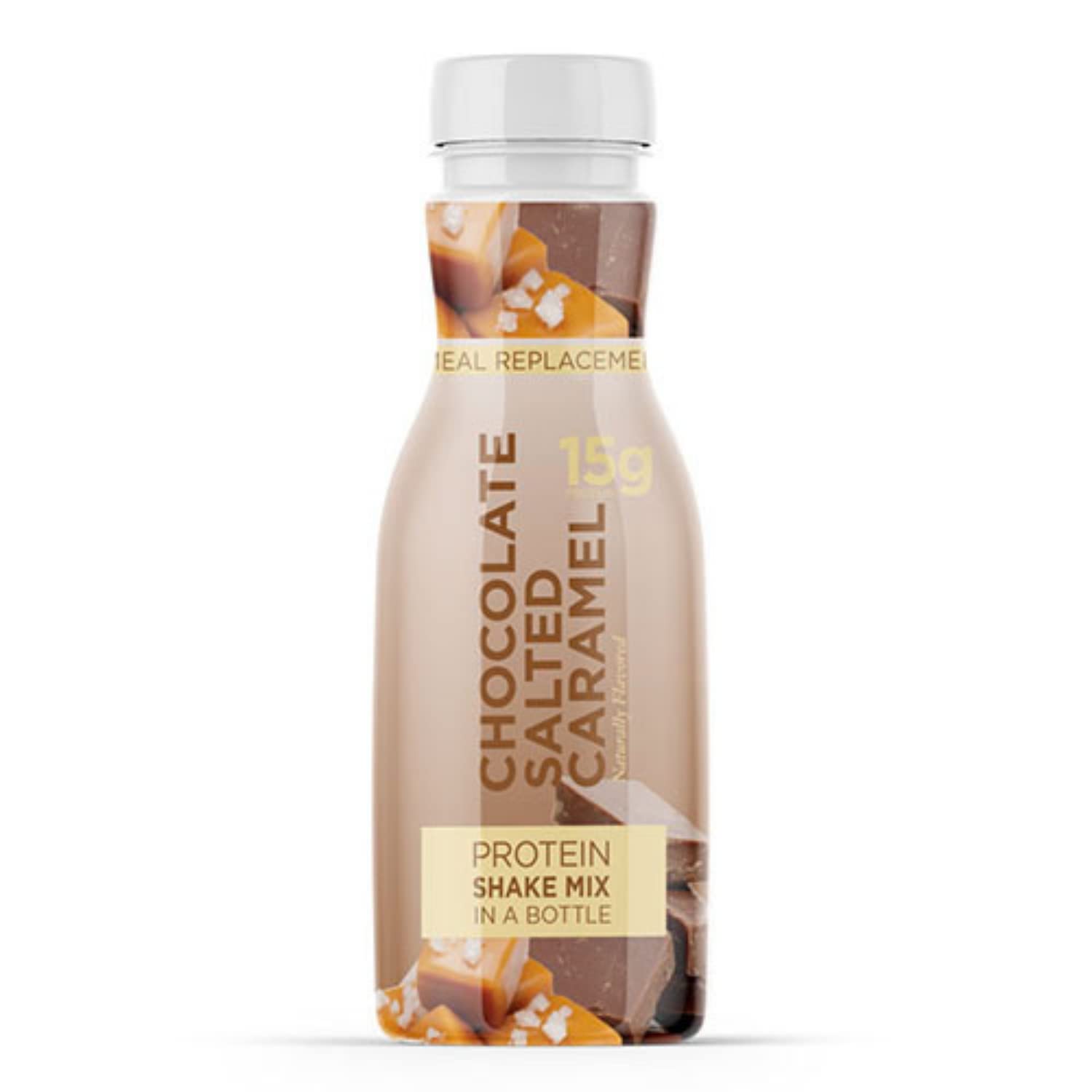 Nutmeg State Nutrition - 6 Bottle Pack Diet Protein To Go High Protein Shake Mix, 15g Protein, Low Calorie, Low Fat, Low Sugar, Ideal Protein Compatible, 6 Bottle Servings (Chocolate Salted Caramel)