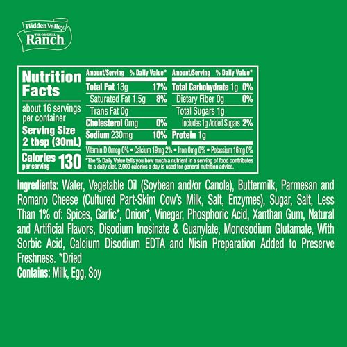 Hidden Valley Parmesan Ranch Condiment and Dressing, Easy Squeeze Bottle, 16 Fl Oz (Package May Vary)