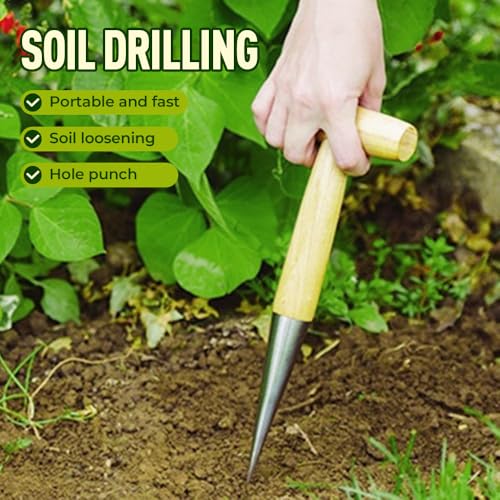 Herramienta Plant Hole Digger para Jardín 2 Piezas miniatura 2