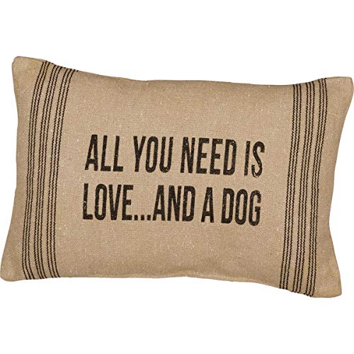 2. Primitives By Kathy ”All You Need Is Love & A Dog” Pillow