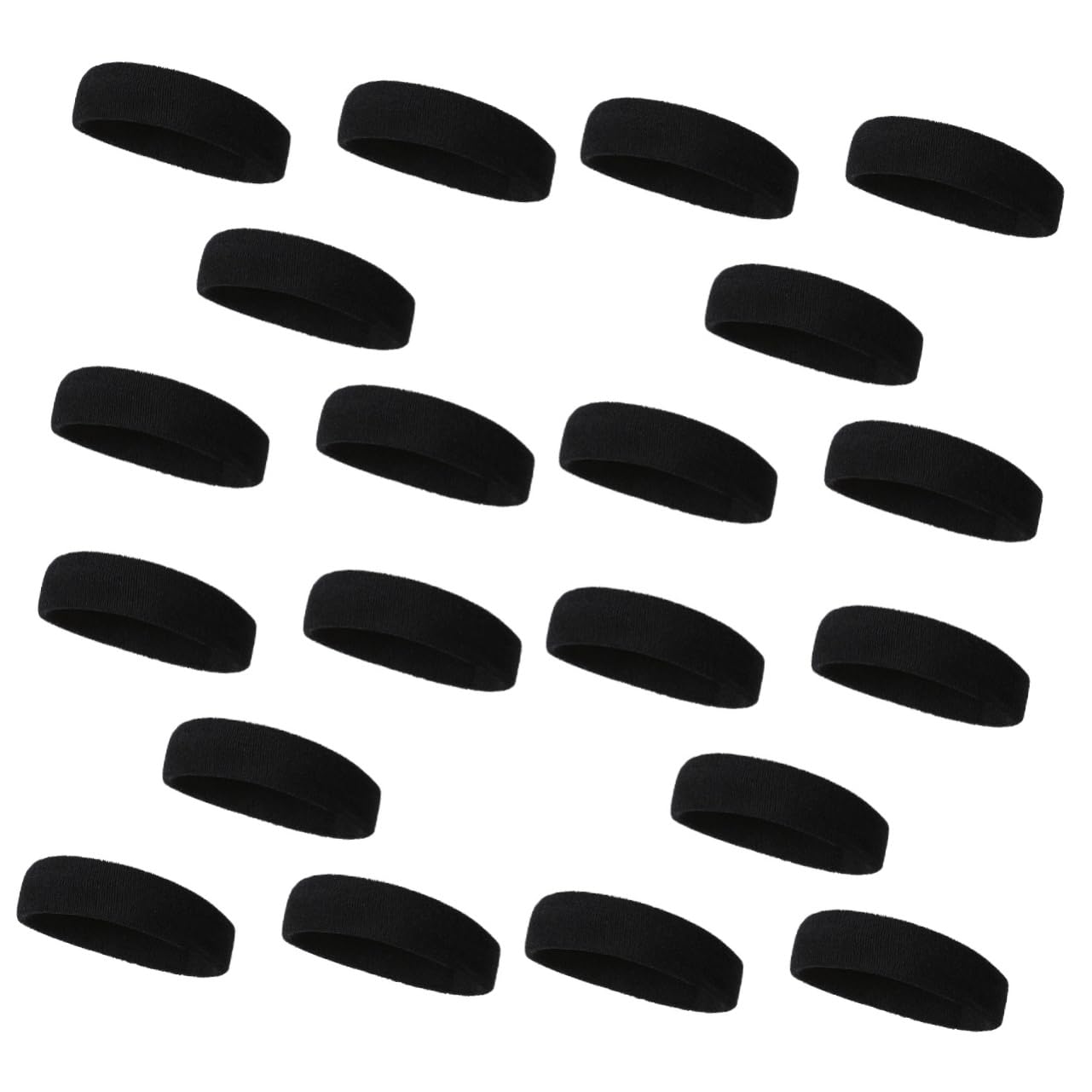 BESPORTBLE 20pezzi Fasce Sportive Elastici Assorbenti Per Sudore Fasce Per Comode e Traspiranti Accessori Per Fitness e Yoga Per Sport All Aperto e Attività Fisica