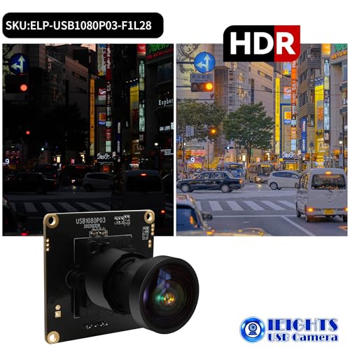 Mini webcam UVC USB 2.0 grand angle 1080p cadre rapide pour Pi - 4