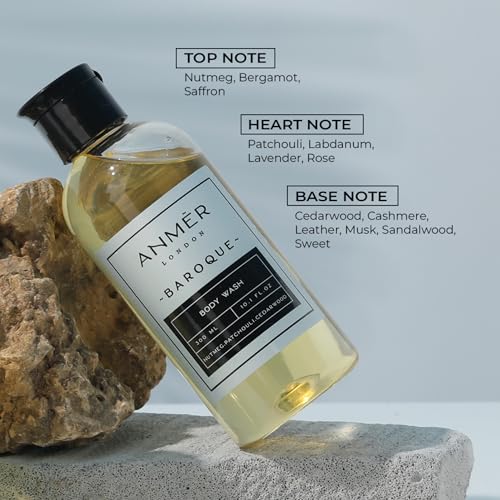 Image of LONDON Baroque Luxury Body Wash Shower Gel for Men & Women | Moisturizing with Natural Oils | Gentle on Sensitive Skin | 300 ml