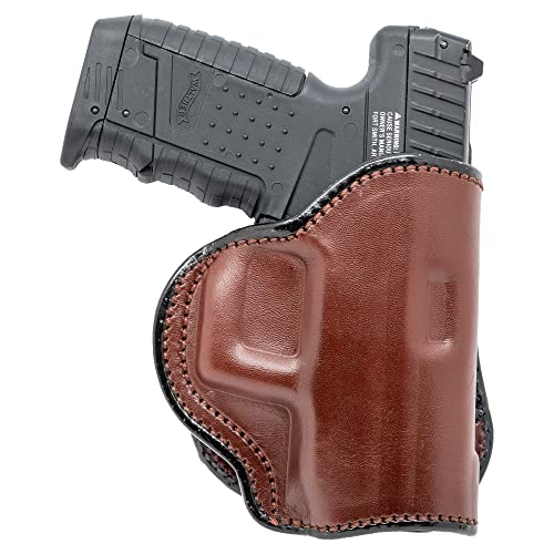 Maxx Carry OWB Paddle Leather Gun Holster Glock 43, 43X 9mm