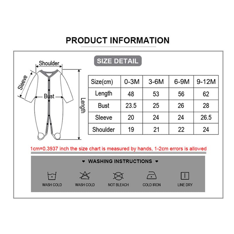 ZAV Solid Unisex Infants Clothes Baby Boys Girl Footed Jumpsuits Cotton Rompers