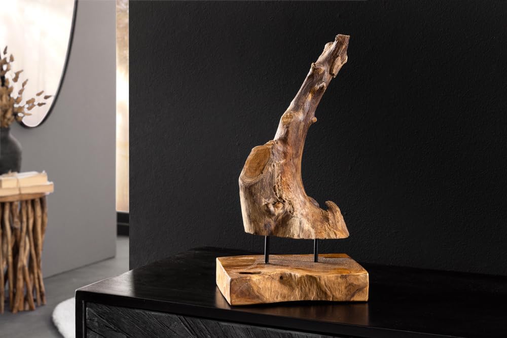 Ornament FLAME 20cm - natur - Teakholz handgefertigtes Unikat Strandfeeling