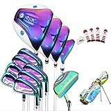 Golf Clubs Complete Set for Men 13 Piece Includes Titanium Golf Driver, 3 & #5 Fairway Woods, 4...
