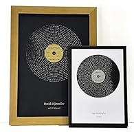 Printed at high resolution on thick 300gsm card with a soft touch silk finish and foil overprinting. The foil printing has a luxurious "raised effect" on the matte silk background. Any song can be printed and the layout can be altered to suit your de...