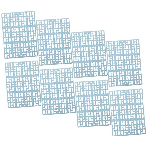 VICASKY 8Pcs Bunny Foot Mats for Animal Cages Durable Cage Pads for Rabbits Guinea Pigs Chinchillas Easy to Cut Assemble for Tidy Living Spaces