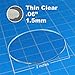 LITKO Clear Miniature Bases, Circular 2 Inch, 1.5mm Clear (10)