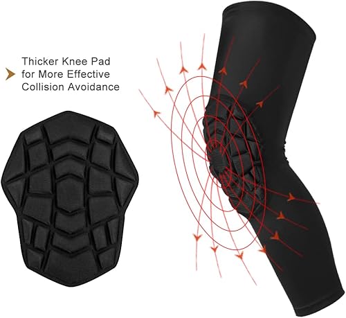 Miniatura 3 de Rodilleras de compresión para pierna para todos los deportes de lucha libre, 1 par de rodilleras