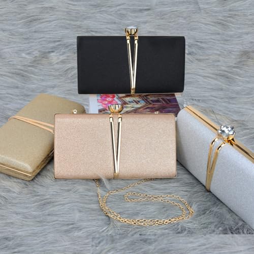 Image of Farcauo Evening Bag Small Clutch Purses Leopard Purse Formal Wedding Handbag for Women Fashion Crossbody Bags With Chain