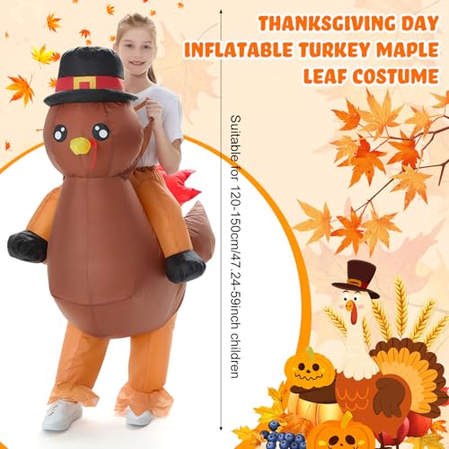 Disfraz Inflable de Pavo para Niños VioraWhite miniatura 2