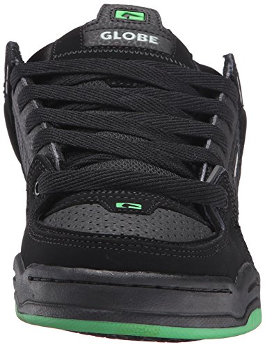 Image of Globe Mens Fusion Skate Shoes, Black /Black /Green, 14 M US