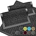 Hochwertige Fußmatte grau schwarz 40x60cm groß für Innen & Außen - Schmutzfangmatte rutschfest, waschbar & wetterfest - Fussmatte für Eingangsbereich & Aussenbereich - Läufer Flur dünn